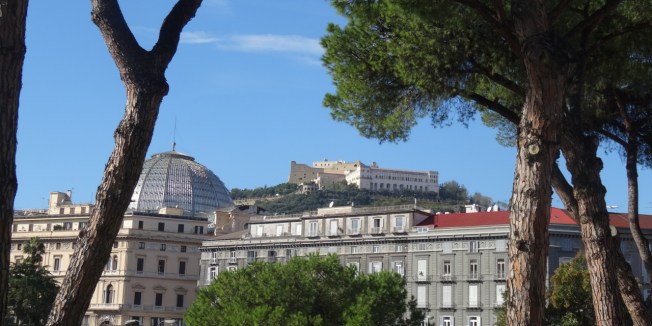 The Certosa di San Martino and Castel Sant'Elmo dominate the Naples skyline