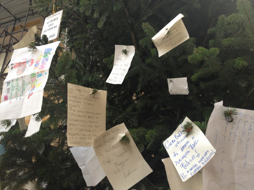 The 'Tree of Wishes' in Naples, Italy