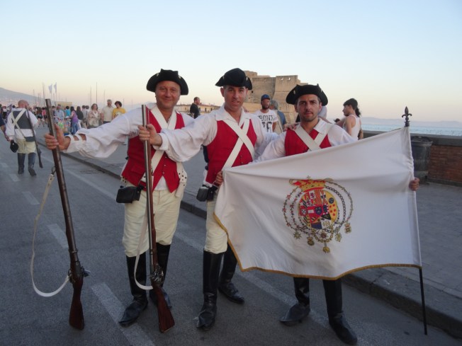 The flag of the Kingdom of the Two Sicilies