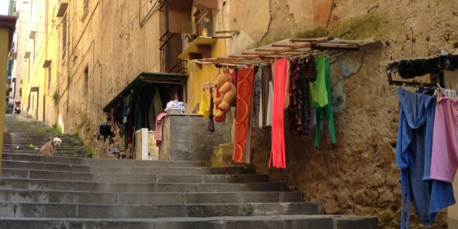 A side street in Naples, Italy