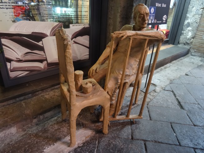 Another work of art in the centro storico in Naples, Italy