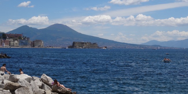 Naples, Italy from across the water