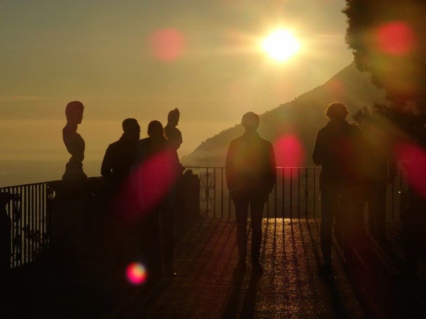 The Infinity Terrace at sunset - Villa Cimbrone, Ravello, Italy