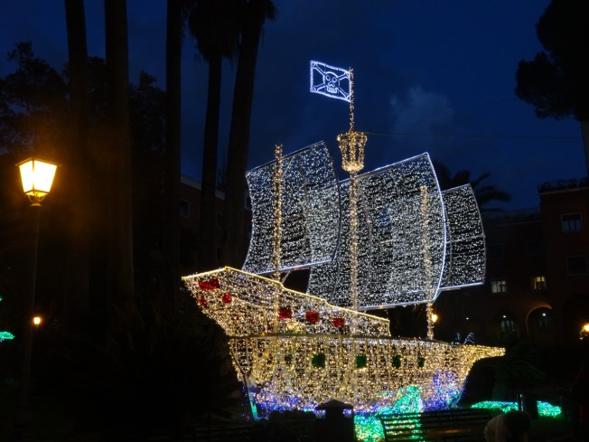 The pirate ship from Peter Pan in Salerno, Italy