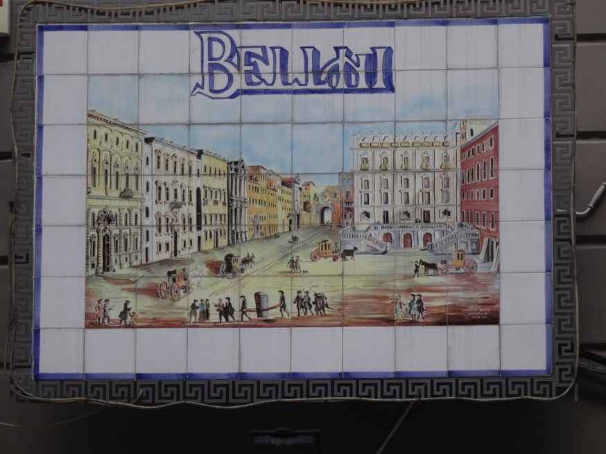 Piazza Bellini, Naples, Italy without the trees it has today