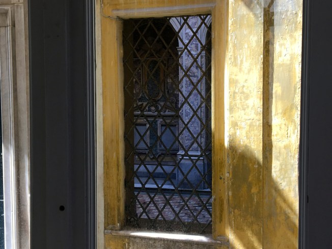 Another view from the MADRE into the courtyard of its elegant neighbour