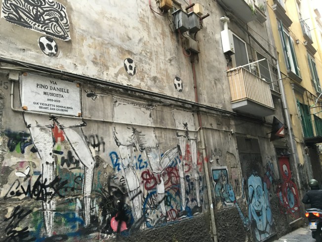 Plaque in Naples, Italy commemorating the life of Pino Daniele