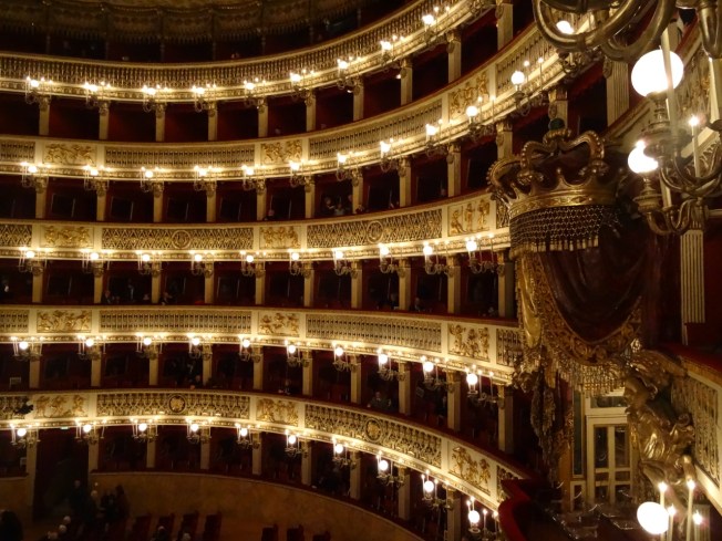 The Teatro San Carlo in Naples, Italy