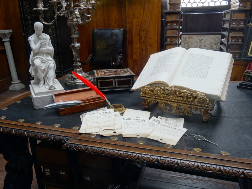 The library in the Museo Filangieri in Naples, Italy