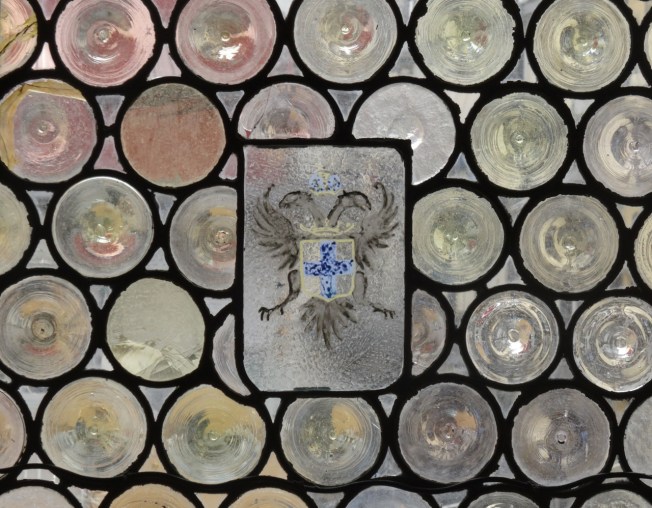 Window in the Museo Filangieri in Naples, Italy