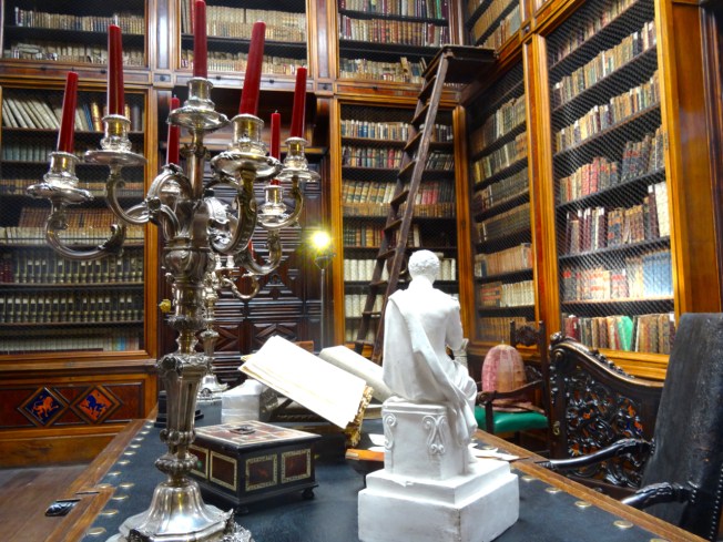The library in the Museo Filangieri in Naples, Italy