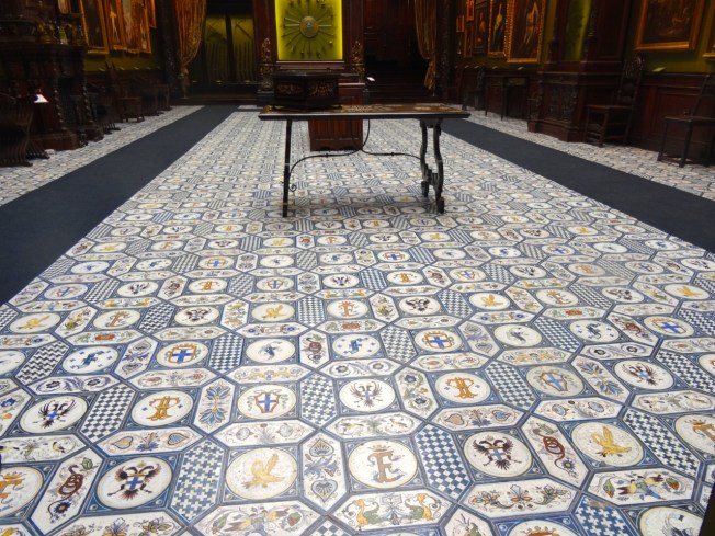 The floor of the Agata Hall in the Museo Filangieri