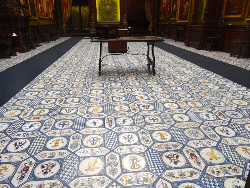 The floor of the Agata Hall in the Museo Filangieri