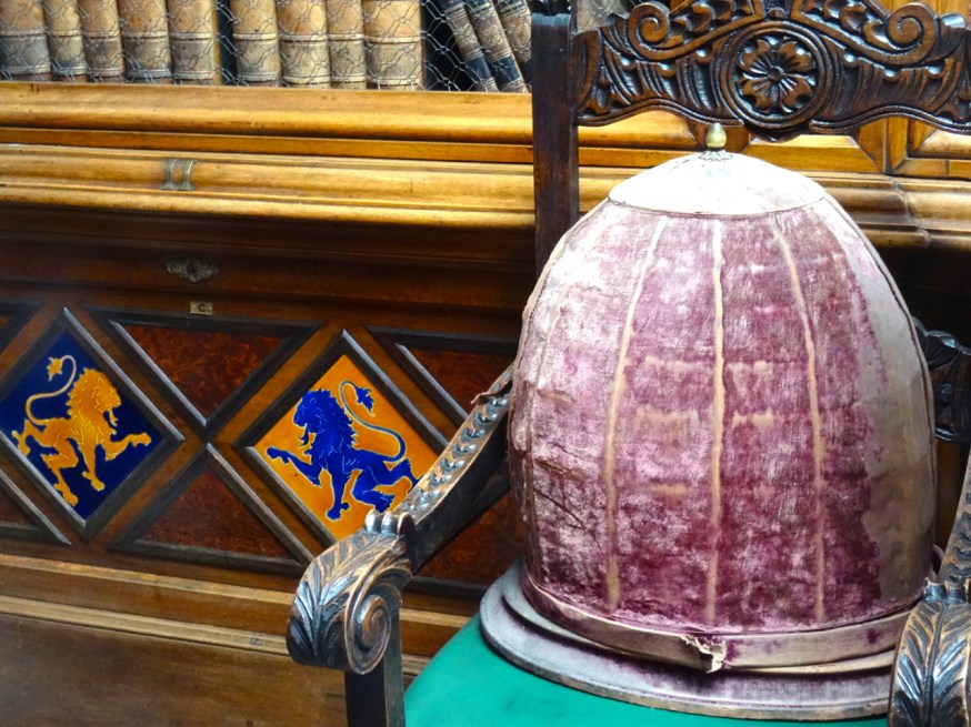 Case for a chastity belt displayed in the Museo Filangieri in Naples, Italy