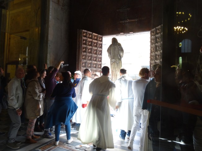 Into the sun - the Duomo, Naples, Italy