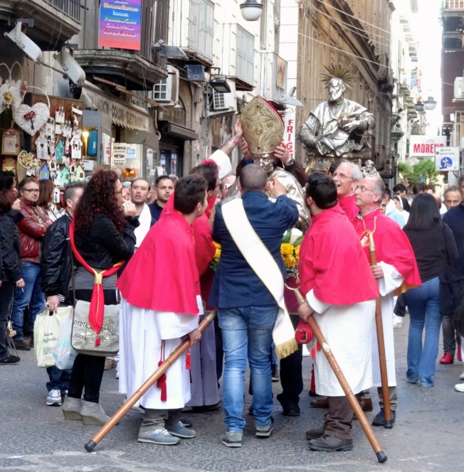 Setting the martyr straight - Naples, Italy