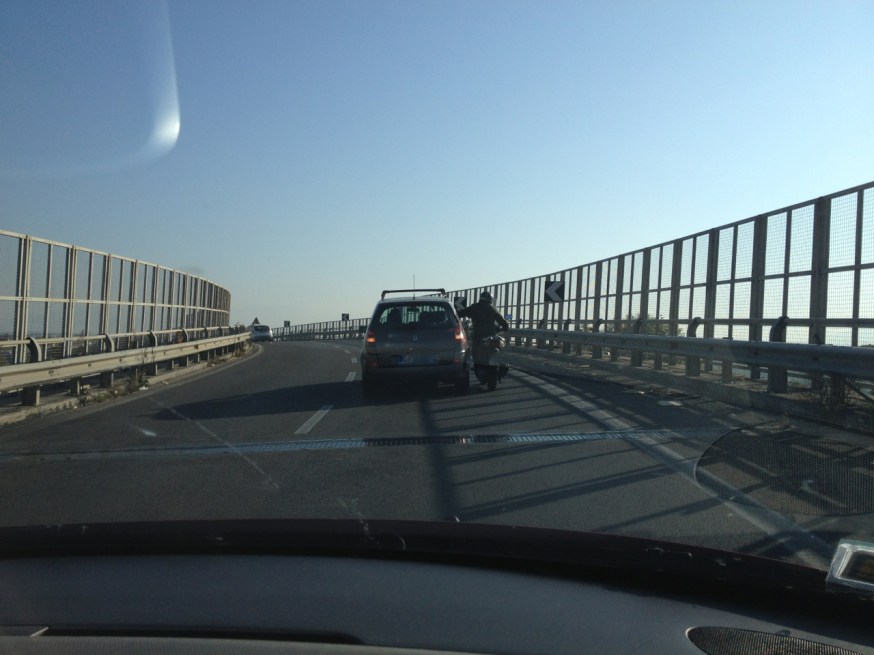 The art of driving - Naples Italy