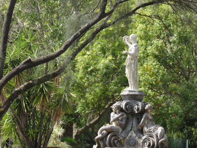 Statue of Flora at the Royal Palace at Portici which is now home to the Faculty of Agriculture of the University of Naples "Federico II"
