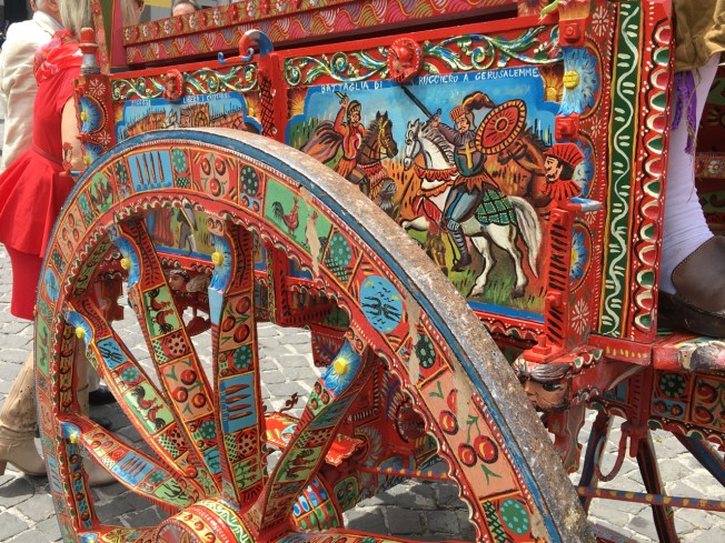 Detail on a carriage from Sicily