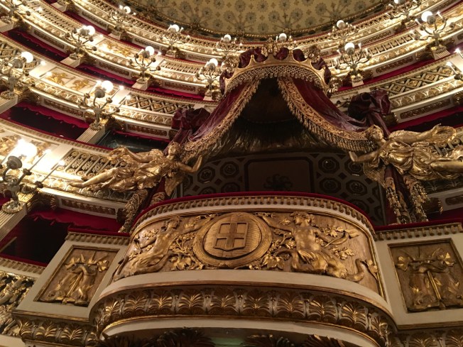 The Teatro San Carlo in Naples, Italy