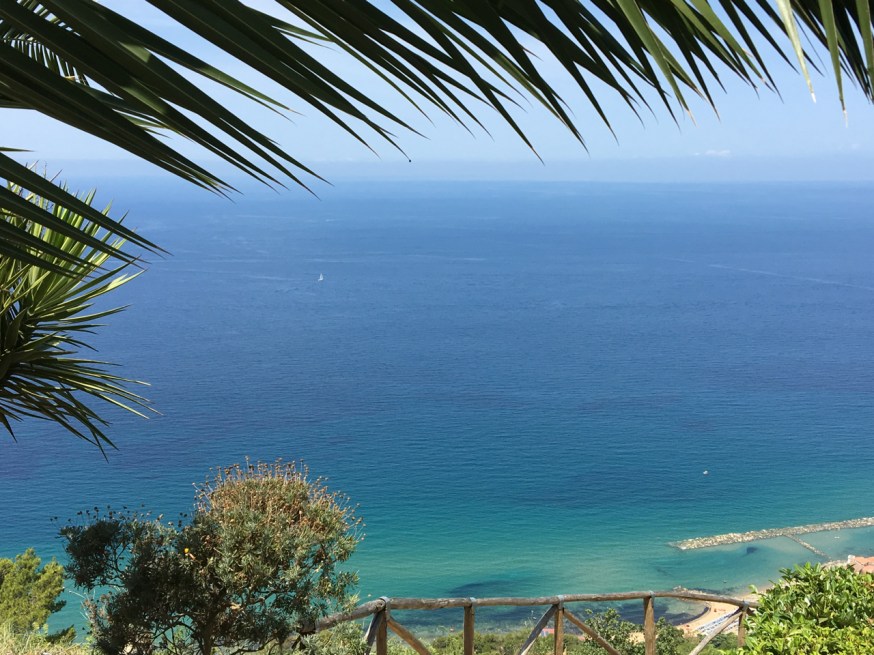 The view from a piazza in Castellabate