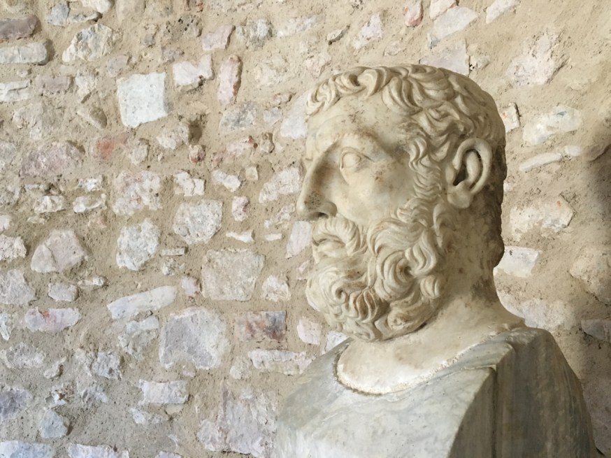 Parmenides (c 515 - 450 BC) founder of the Eleatic School of ancient Greek philosophy