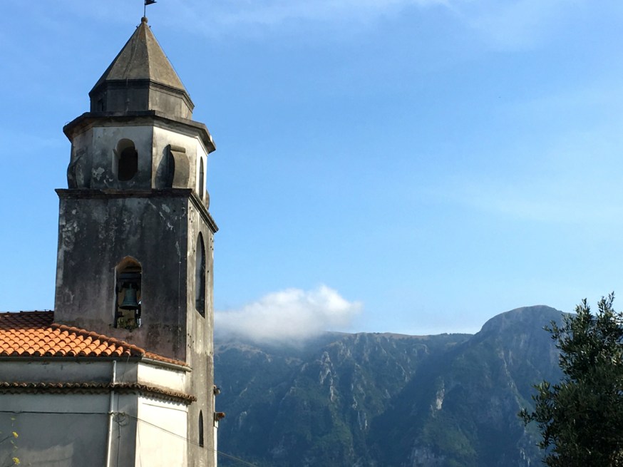 The church in Roccagloriosa in Cilento, Italy