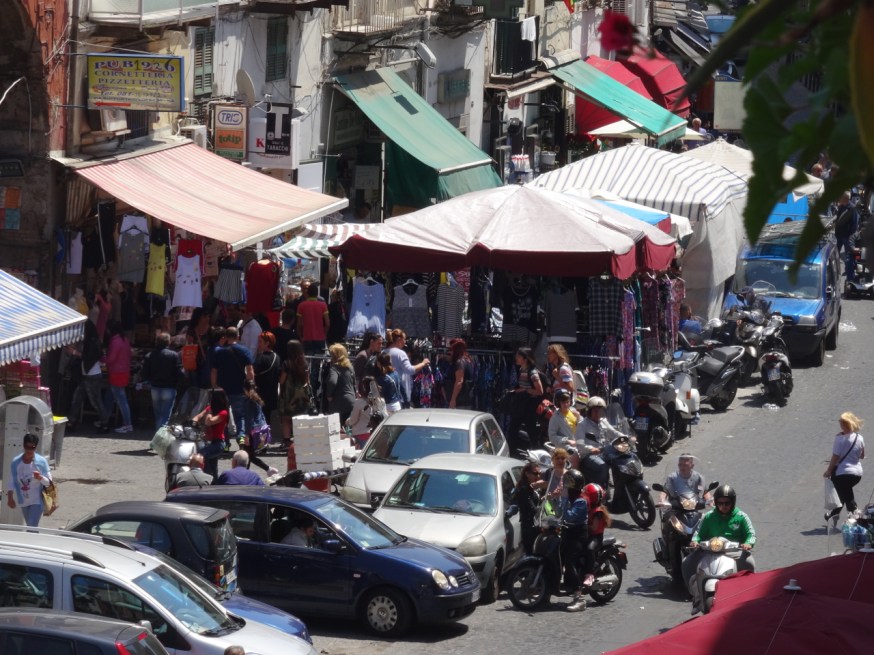 Via Vergini in rione Sanità in Naples, Italy