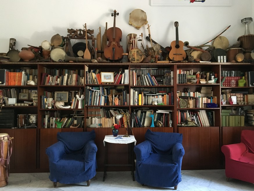 The artists' apartment in the Palazzo dello Spagnolo where we had a brunch following our tour of rione Sanità
