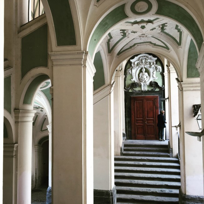 The Palazzo dello Spagnolo in Sanità in Naples, Italy. The building has been given the nickname, 'Lo Spagnolo', of the man who bought it in the second half of the 19th century - Tommaso Atienza