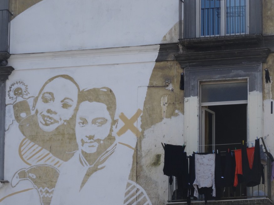 Mural in rione Sanità in Naples, Italy