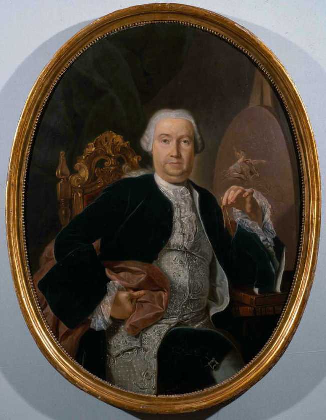 Luigi Vanvitelli (Lodewijk van Wittel, son of Dutch landscape artist Gaspar van Wittel) was born in Naples in 1700 and died in Caserta in 1773 by the project the was overseeing - the construction of the palace he had designed for the King at Caserta. Luigi Vanvitelli (as he was known in Italy) was the father of Carlo Vanvitelli.