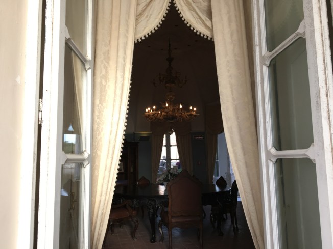 The ground floor of La Casina Vanvitelliana on Lago Fusaro near Naples, Italy