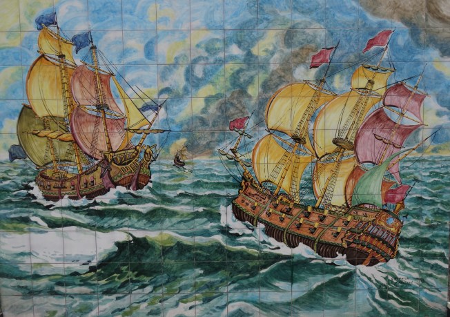 Mural outside Industria Ceramica Avallone in Vietri sul Mare