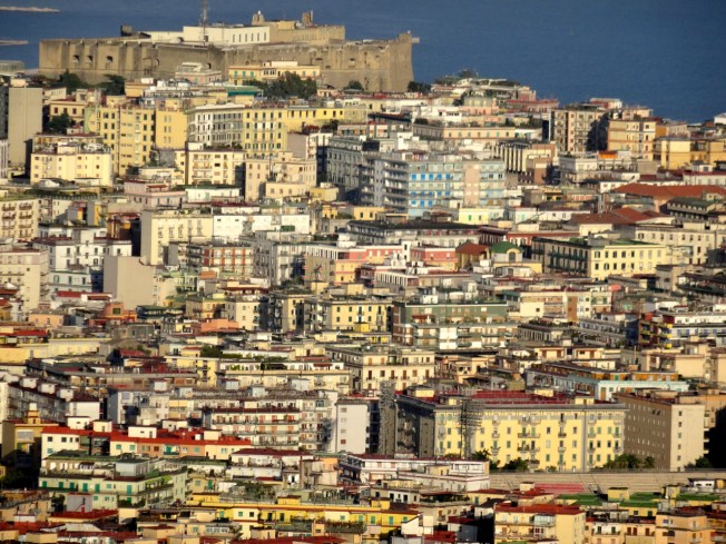 View over the city of Naples, Italy