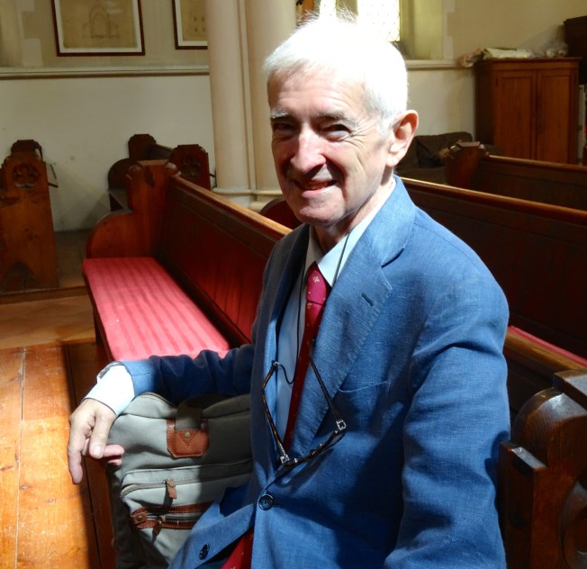Michael Aspinall photographed in Christ Church, Naples Italy in 2016