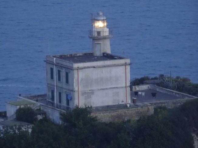 The light at Capo Miseno, Bácoli. The lighthouse was bombed in WWII and rebuilt in 1954