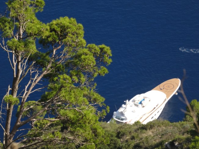 Who knows who doing who knows what off the island of Capri in Italy