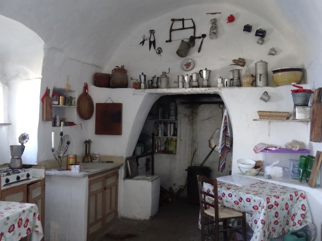 The kitchen to the side of the Chiesa di Santa Maria a Cetrella on Capri