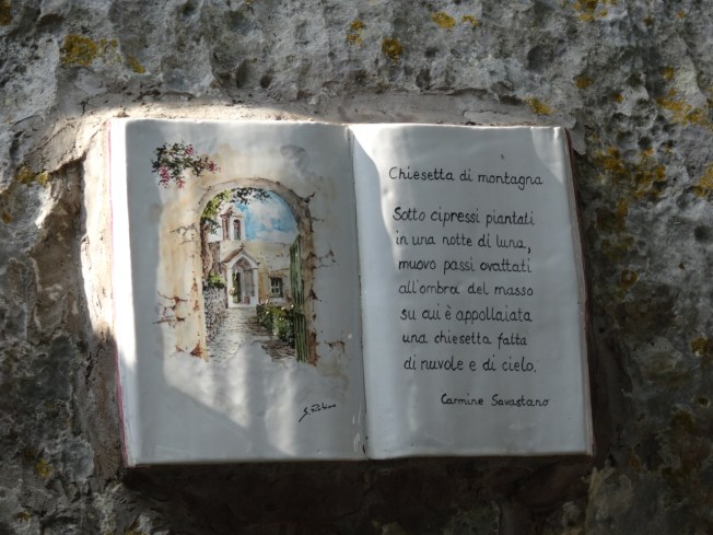 The little church in the mountains - "a little church made of clouds and of sky"