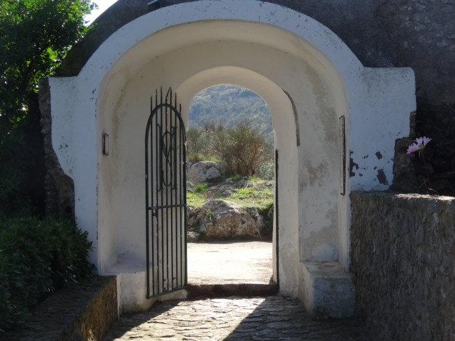 The gates to the Church of Santa Maria a Cetrella on the island of Capri