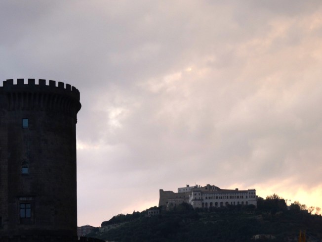 Darkness descending: Maschio Angioino, Castel Sant'Elmo and the Certosa di San Martino in Naples, Italy