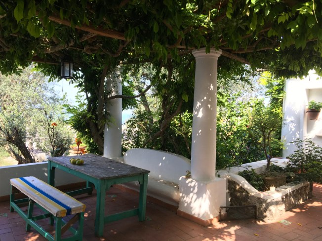A private patio in Anacapri