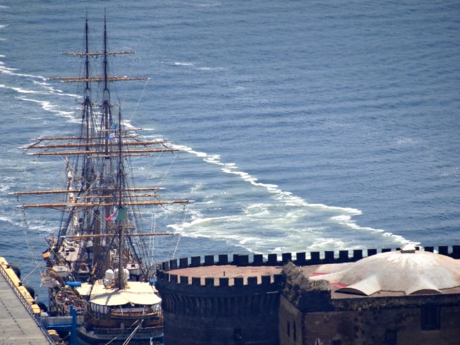 The Amerigo Vespucci in Napoli