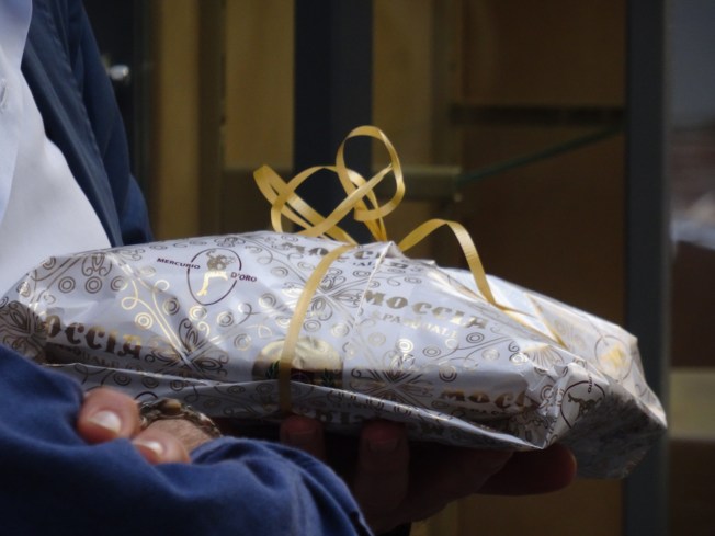 The gift of pastries in Naples, Italy