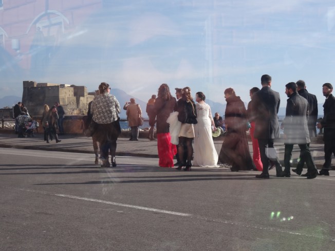 On the lungomare in Naples, Italy