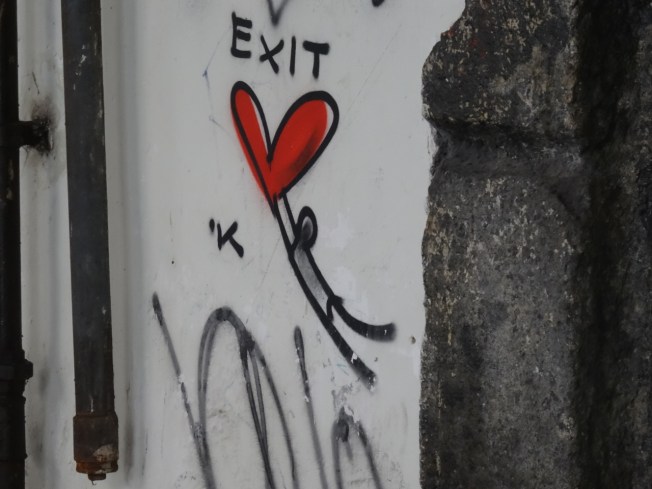 On a wall in Naples, Italy