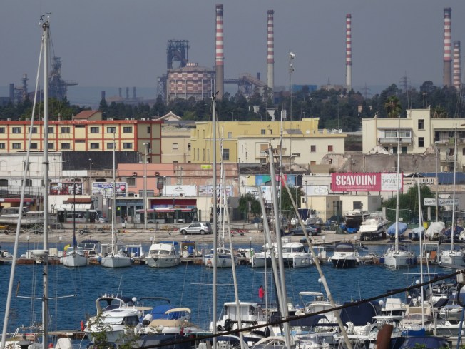 Morning sky in Taranto in Puglia, Italy
