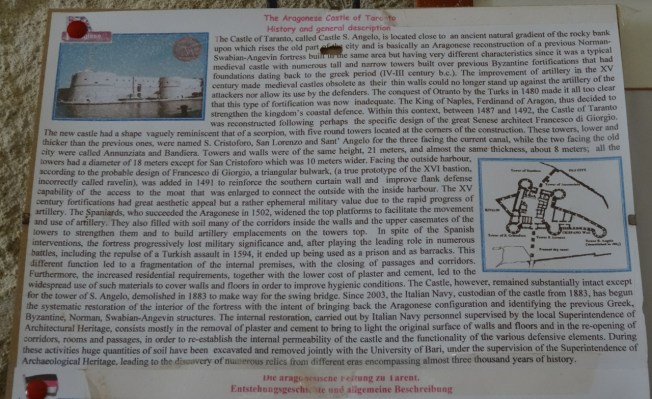 The history, and future, of the Aragonese Castle of Taranto in Puglia, Italy