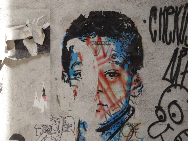 Street art in Taranto, in Puglia, Italy